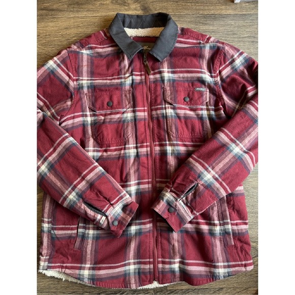 Eddie Bauer Men's Soft Lined Flannel Shirt Jacket‎ Size Large - Picture 1 of 3